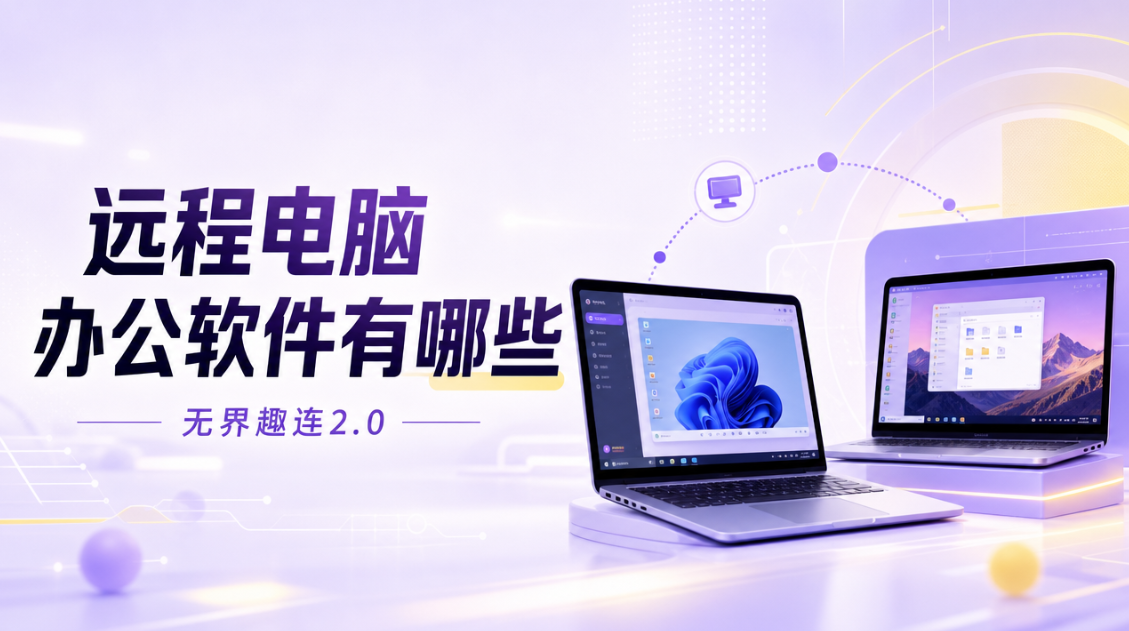 远程电脑办公软件有哪些 远程办公推荐无界趣连2.0_封面图
