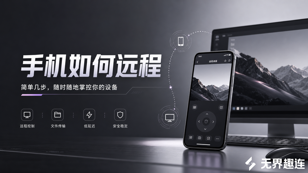 手机如何远程 手机远程推荐无界趣连2.0_封面图
