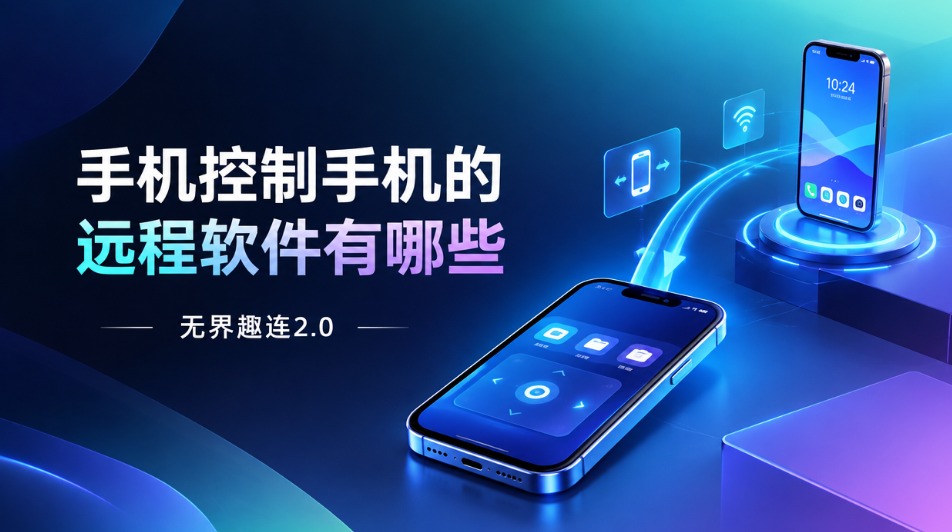 手机控制手机的远程软件有哪些 手机互控推荐用无界趣连2.0_封面图