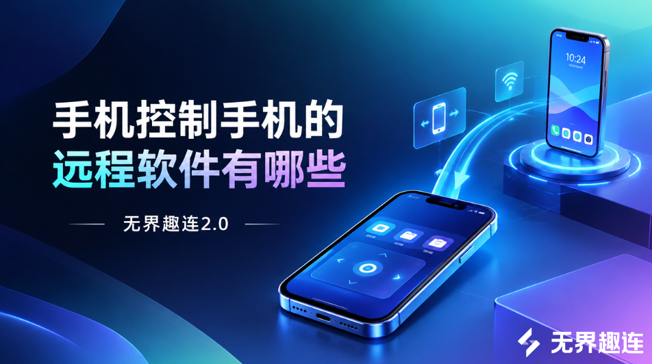 手机控制手机的远程软件有哪些 手机互控推荐用无界趣连2.0_封面图