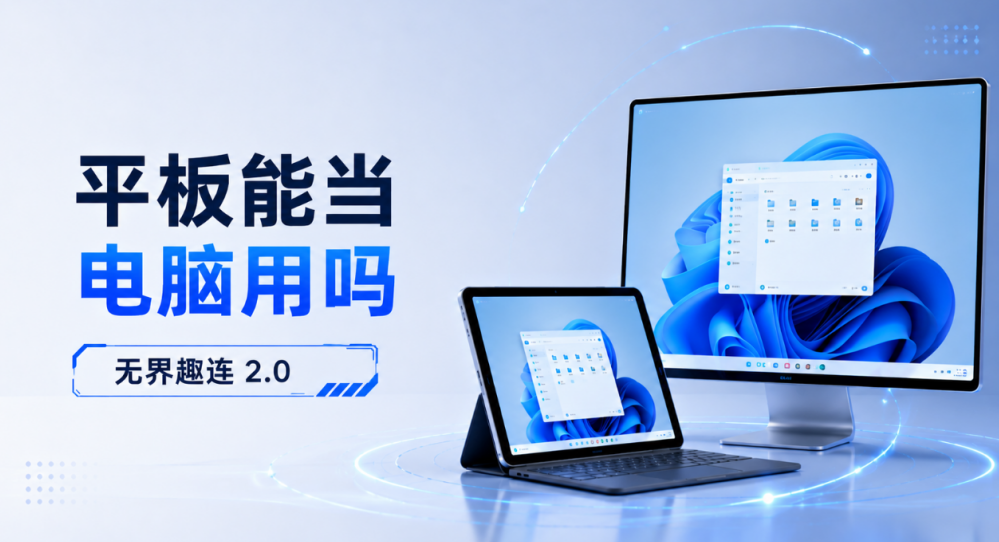 平板能当电脑用吗 平板怎么控制电脑_封面图