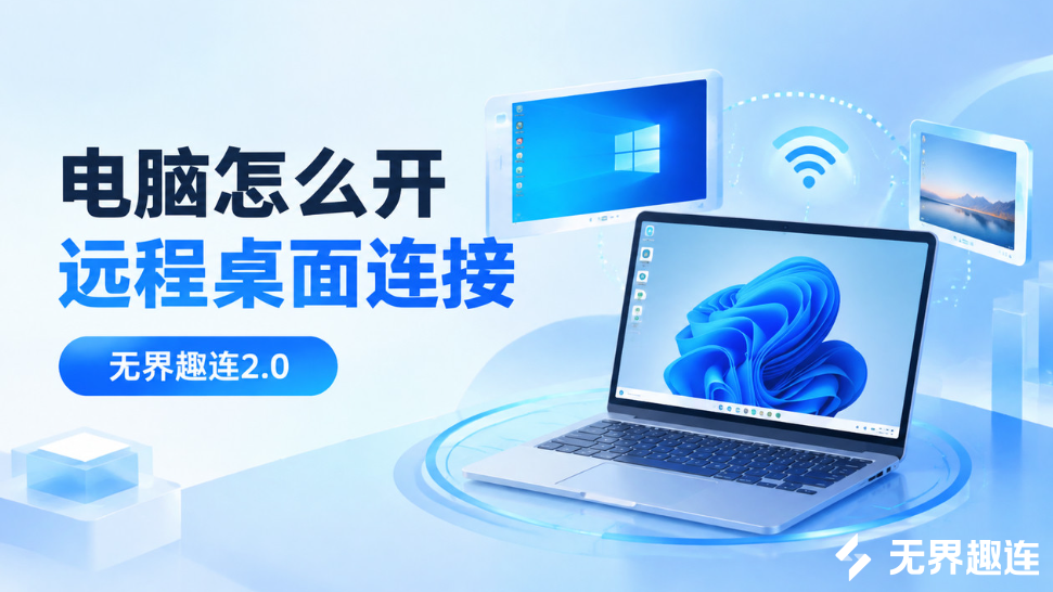 电脑怎么开远程桌面连接 电脑远程桌面怎么连接_封面图