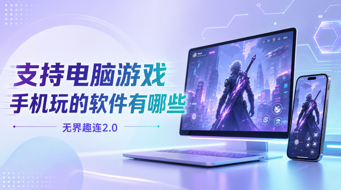支持电脑游戏手机玩的软件有哪些 电脑连接手机软件推荐_封面图