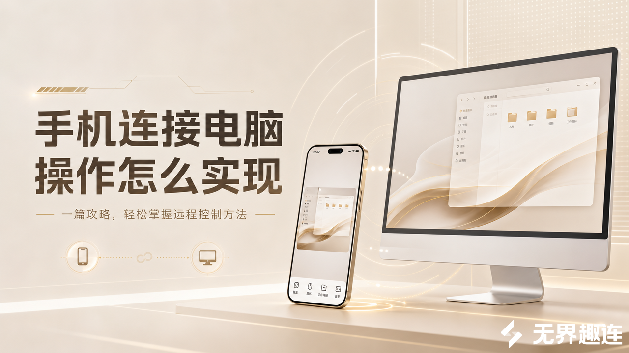 手机连接电脑操作怎么实现 手机操作电脑方法介绍_封面图