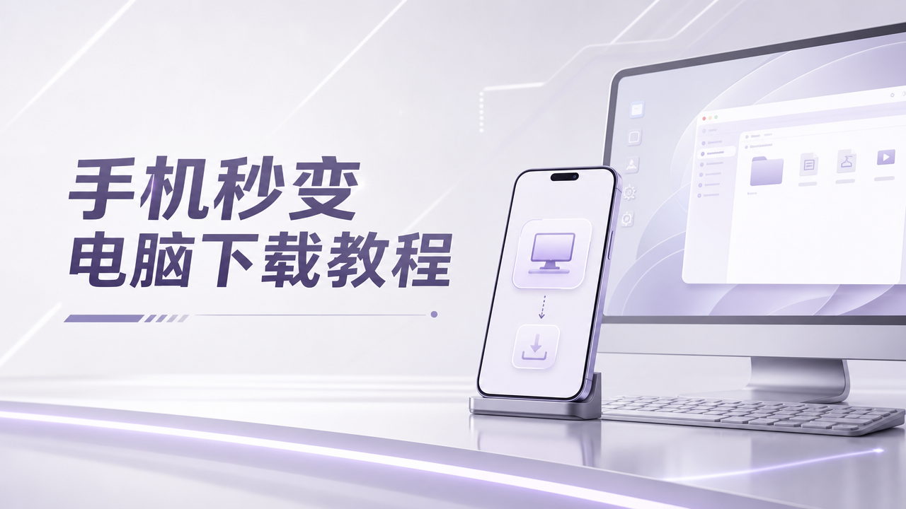 手机秒变电脑下载教程 手机变电脑软件怎么用_封面图