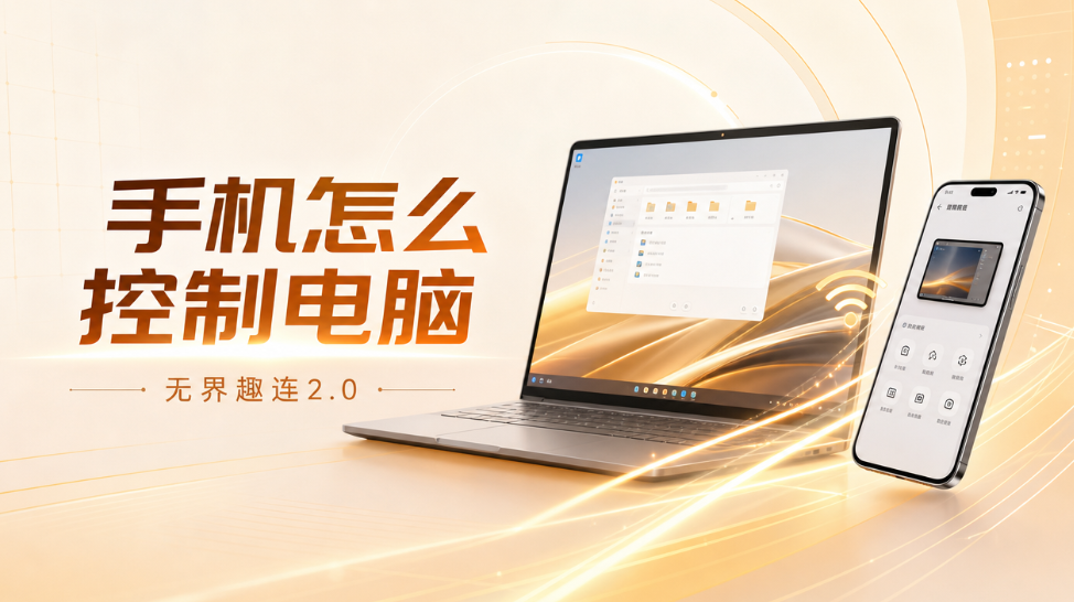 手机怎么控制电脑 远程控制电脑推荐无界趣连2.0_封面图