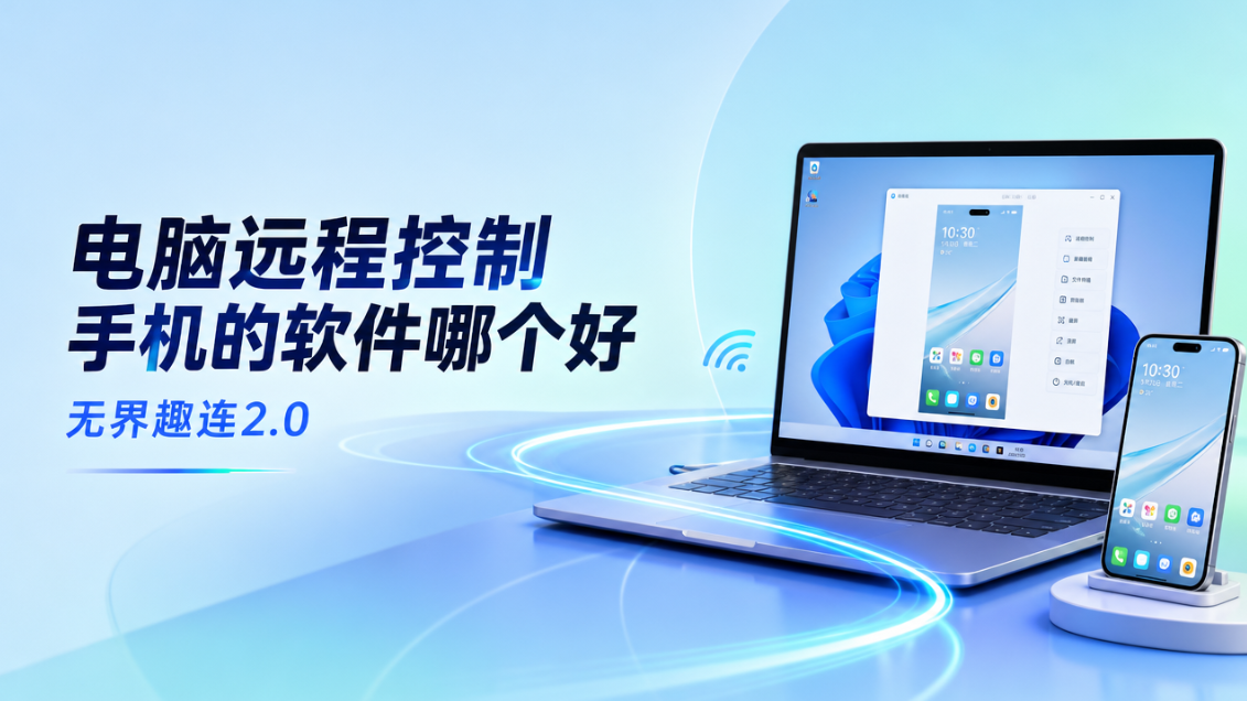 电脑远程控制手机的软件哪个好 电脑远程连接手机怎么操作_封面图