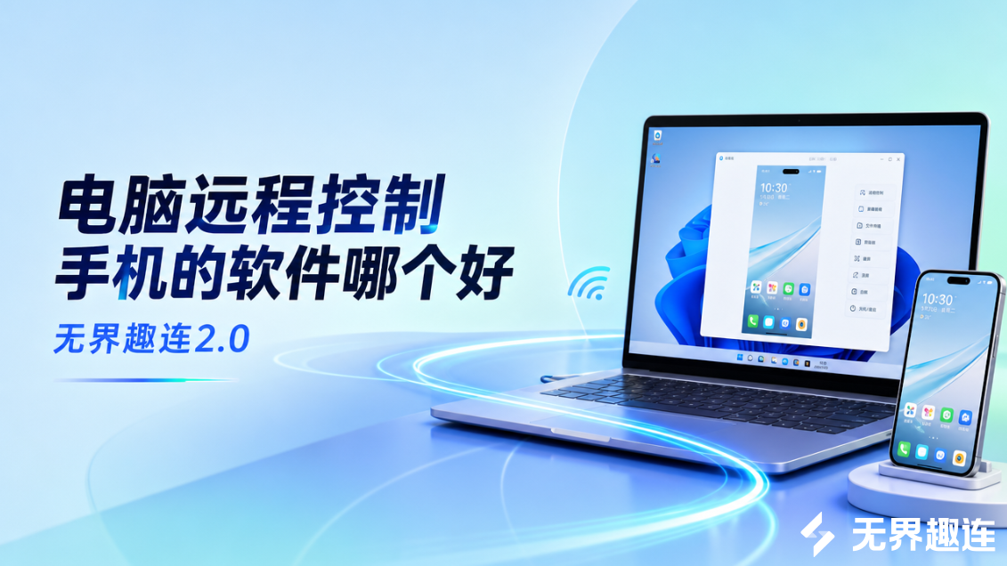 电脑远程控制手机的软件哪个好 电脑远程连接手机怎么操作_封面图