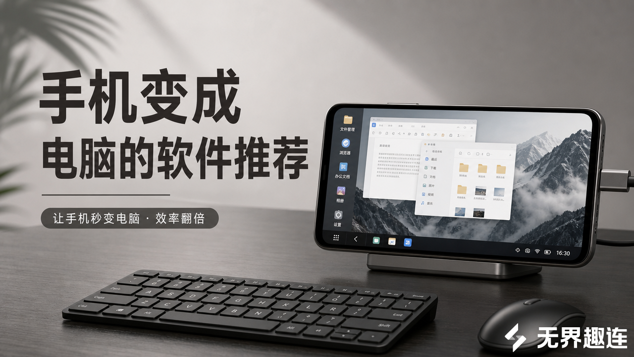 手机变成电脑的软件推荐 手机变电脑的软件怎么选_封面图
