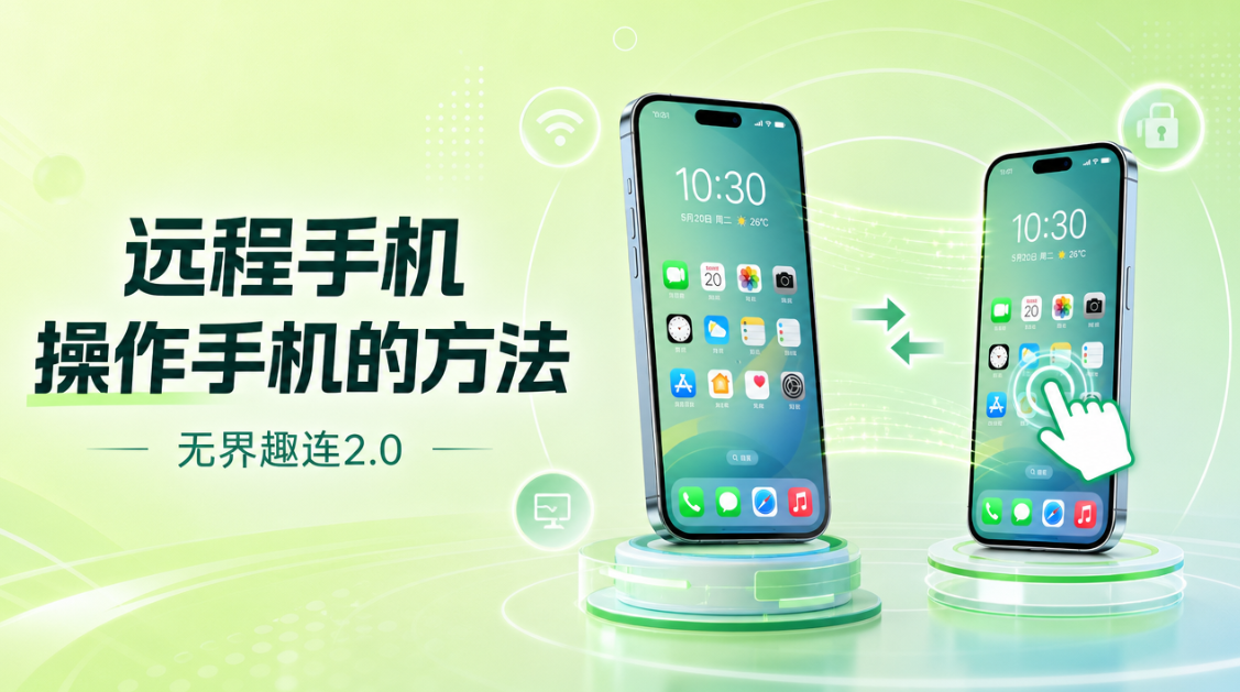 远程手机操作手机的方法 远程手机软件推荐无界趣连2.0_封面图