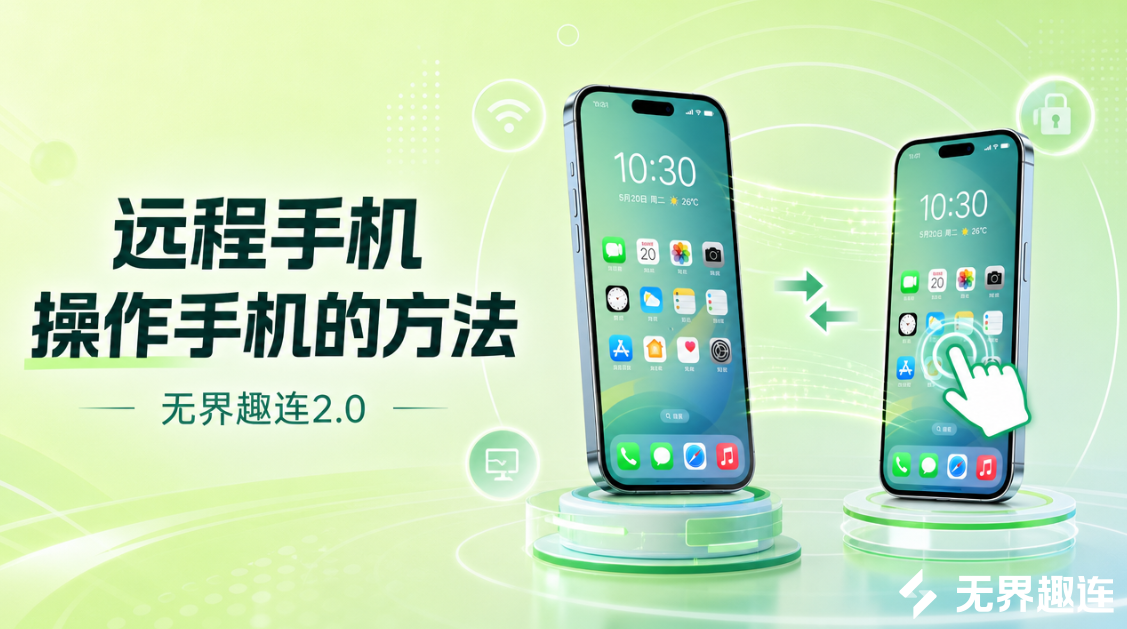 远程手机操作手机的方法 远程手机软件推荐无界趣连2.0_封面图