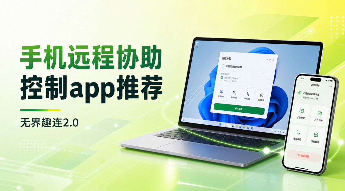 手机远程协助控制app推荐 手机远程协助控制电脑用什么软件_封面图