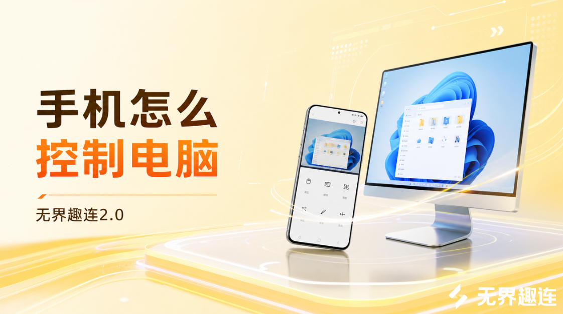 手机怎么控制电脑 手机怎么和电脑连接_封面图
