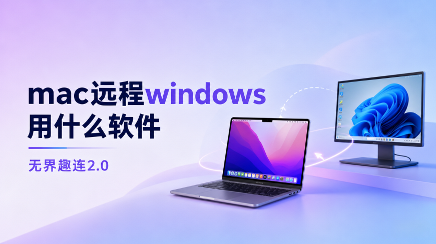 mac远程windows用什么软件 mac远程推荐用无界趣连_封面图