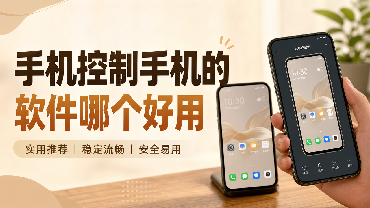 手机控制手机的软件哪个好用 手机控制软件推荐_封面图