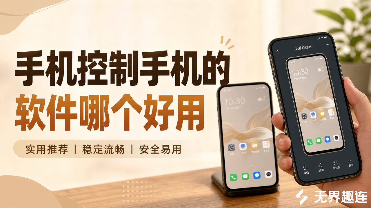 手机控制手机的软件哪个好用 手机控制软件推荐_封面图