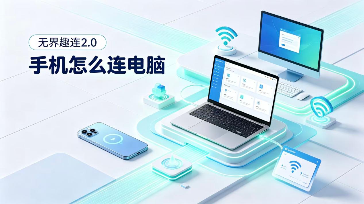 手机怎么连电脑 手机怎么连接电脑用电脑操作_封面图