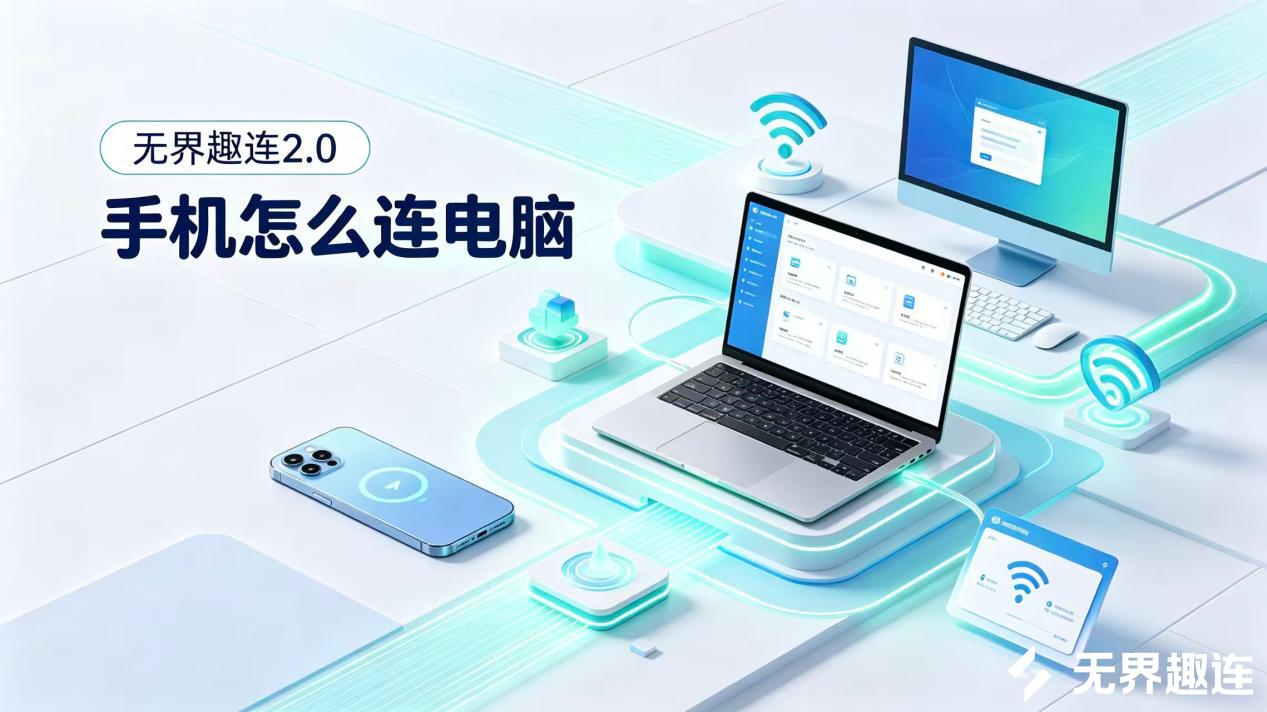 手机怎么连电脑 手机怎么连接电脑用电脑操作_封面图