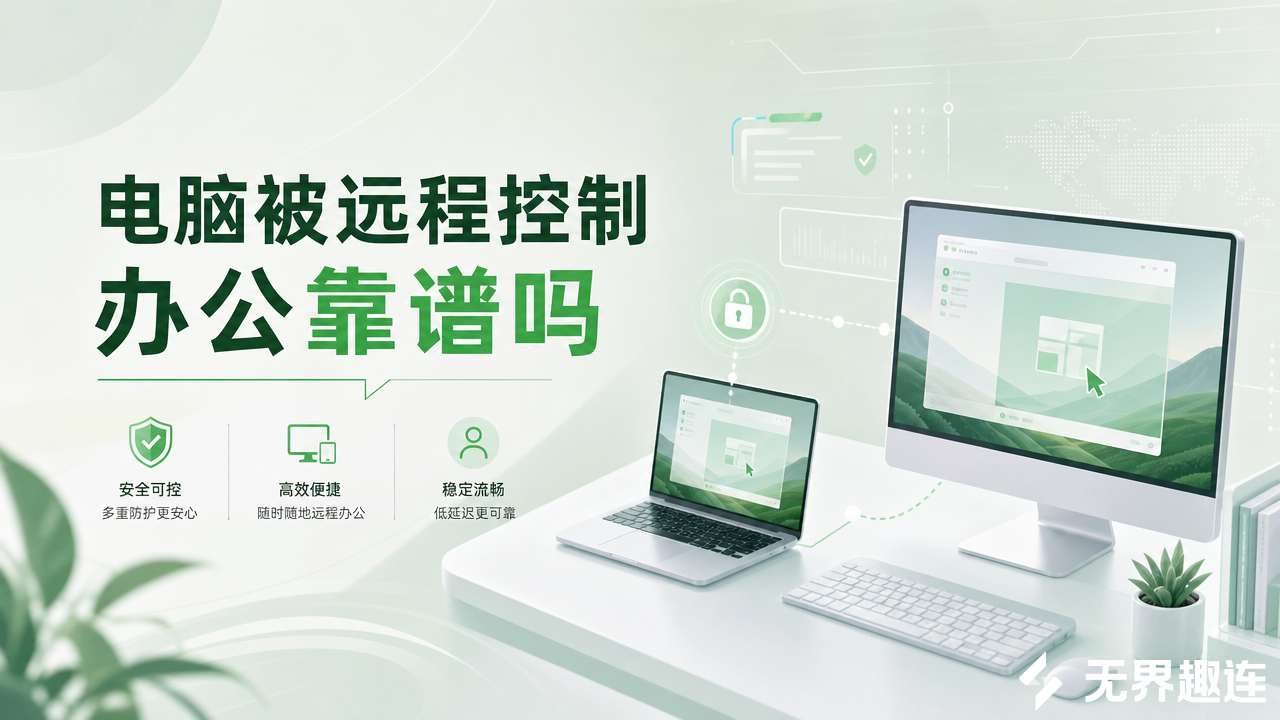 电脑被远程控制办公靠谱吗 高效远程办公工具推荐_封面图
