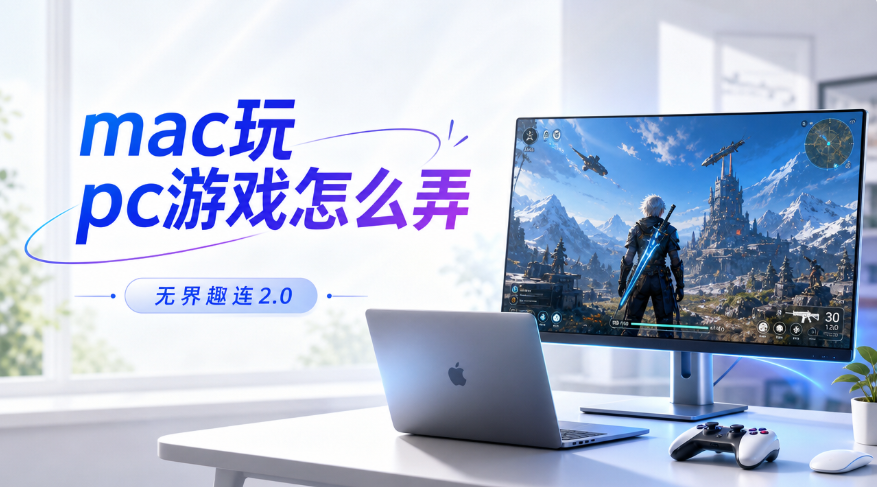 mac玩pc游戏怎么弄 mac玩pc游戏推荐用无界趣连2.0_封面图