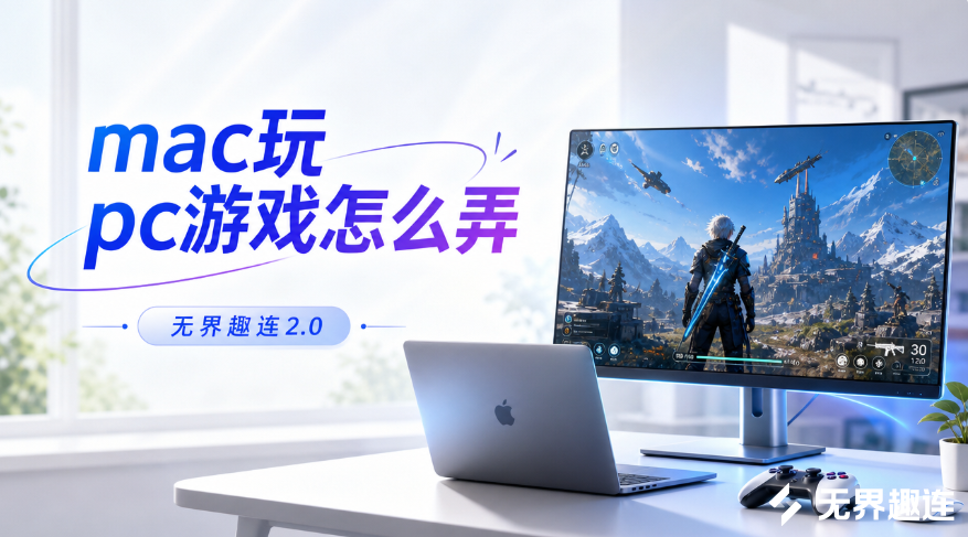 mac玩pc游戏怎么弄 mac玩pc游戏推荐用无界趣连2.0_封面图