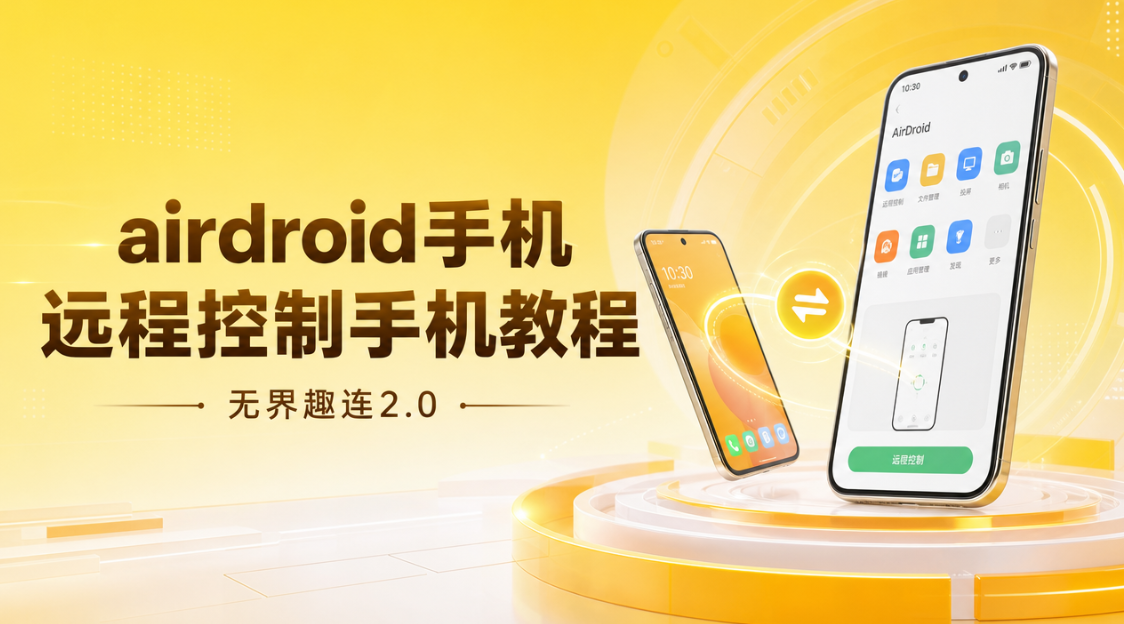 android手机远程控制手机教程 安卓手机互控软件_封面图