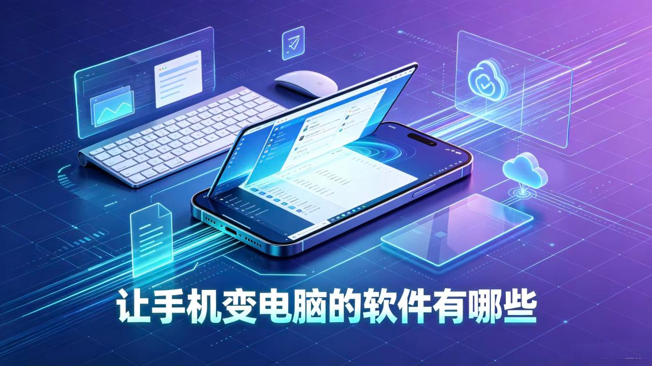 让手机变电脑的软件有哪些 让手机变电脑的软件推荐无界趣连_封面图