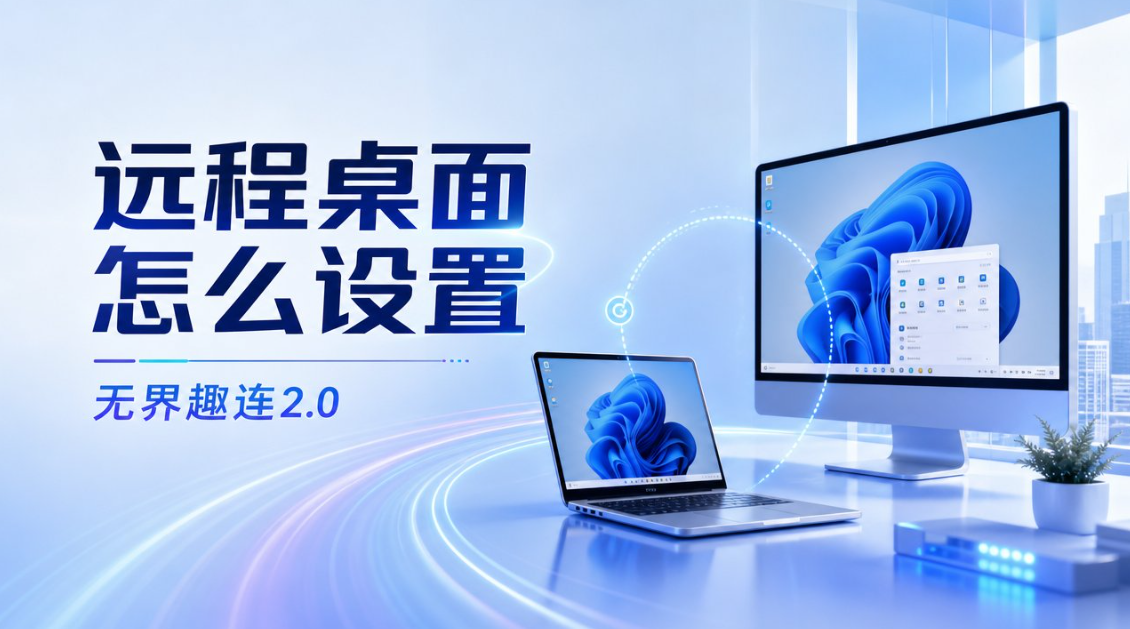 远程桌面怎么设置 远程桌面下载教程_封面图