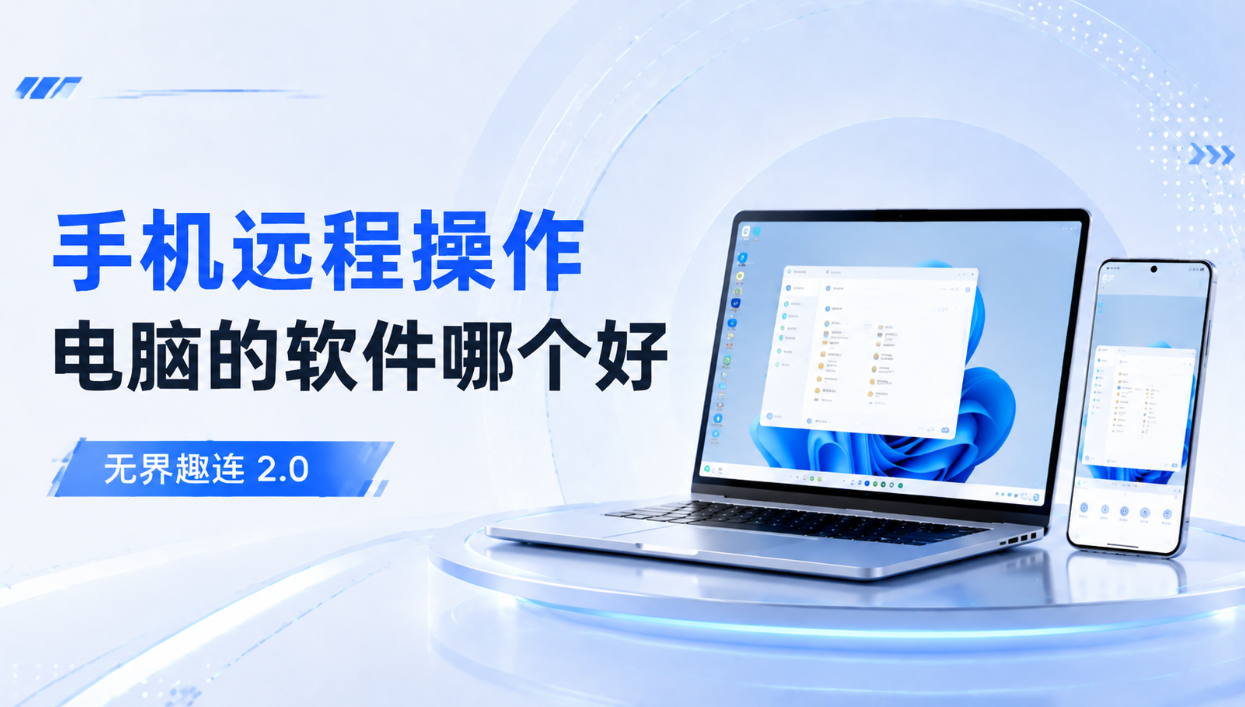 手机远程操作电脑的软件哪个好 怎么用手机远程操作电脑_封面图
