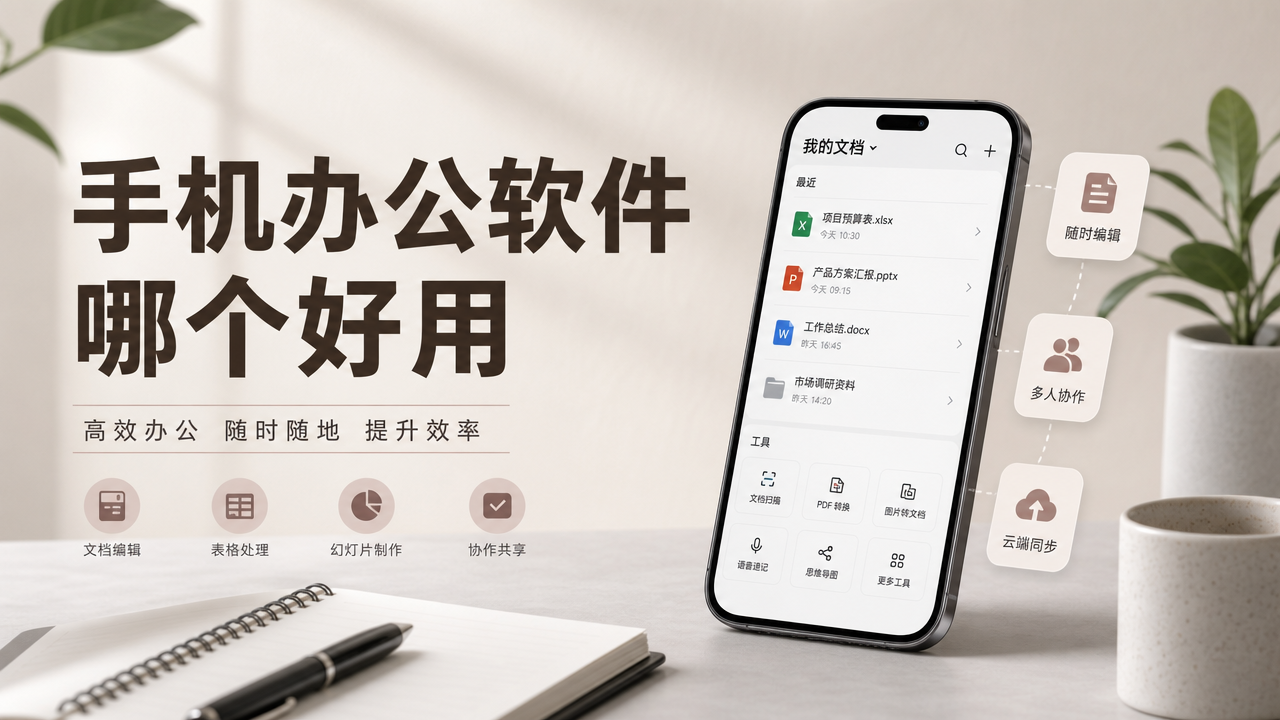 手机办公软件哪个好用 手机远程办公软件推荐_封面图