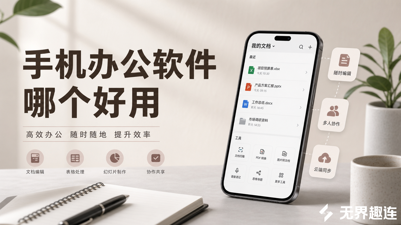 手机办公软件哪个好用 手机远程办公软件推荐_封面图