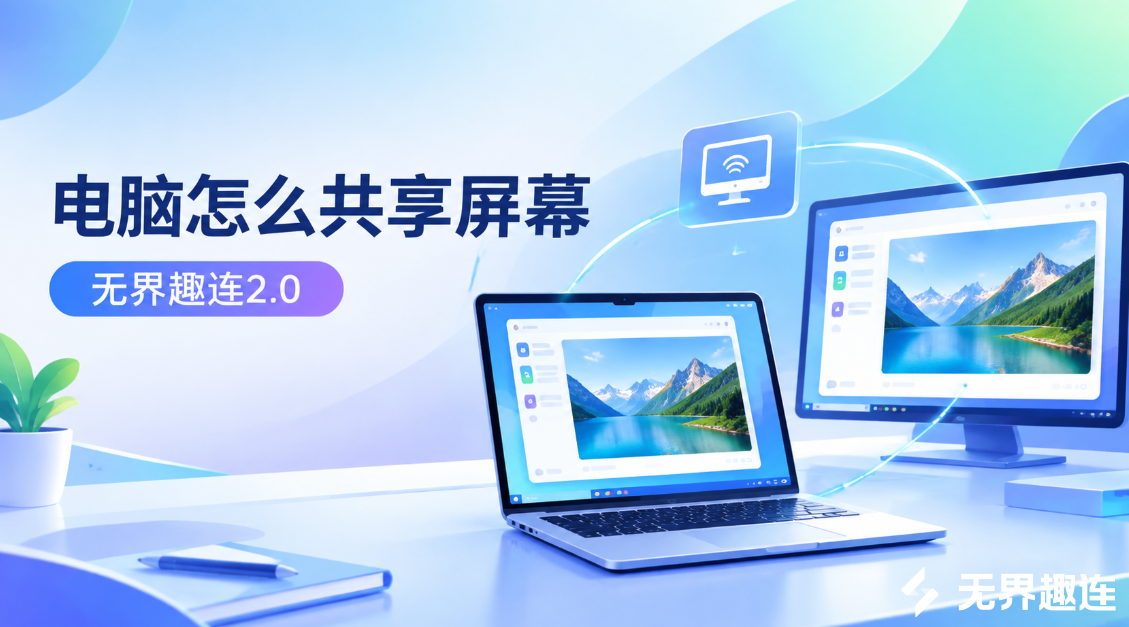 电脑怎么共享屏幕 怎么共享屏幕给对方_封面图