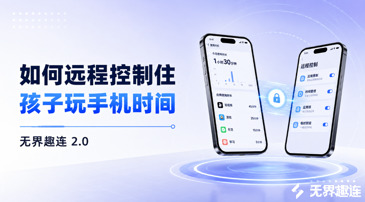 如何远程控制住孩子玩手机时间 手机怎么控制孩子玩手机的时间_封面图