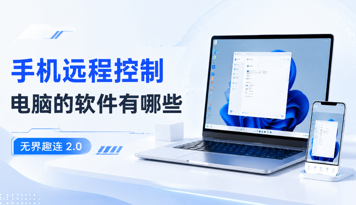 手机远程控制电脑的软件有哪些 手机控制电脑推荐无界趣连2.0_封面图