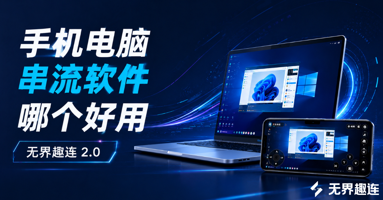 手机电脑串流软件哪个好用 串流工具推荐无界趣连2.0_封面图