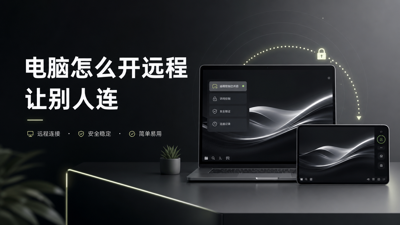电脑怎么开远程让别人连 电脑远程连接设置方法_封面图