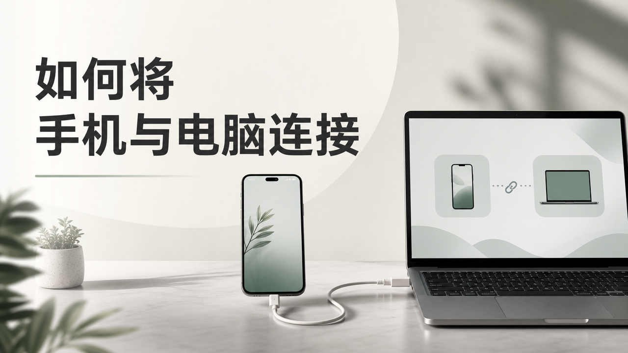如何将手机与电脑连接 手机与电脑连接方法_封面图