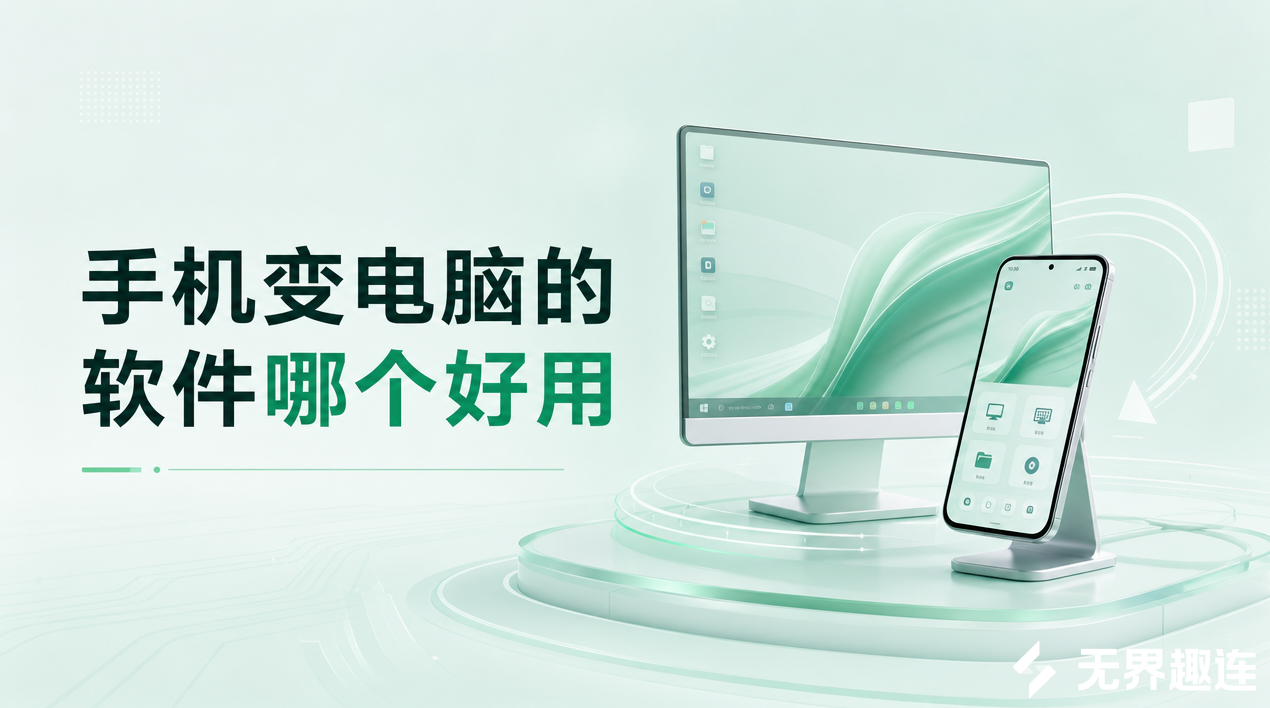 手机变电脑的软件哪个好用 手机变电脑软件推荐无界趣连2.0_封面图