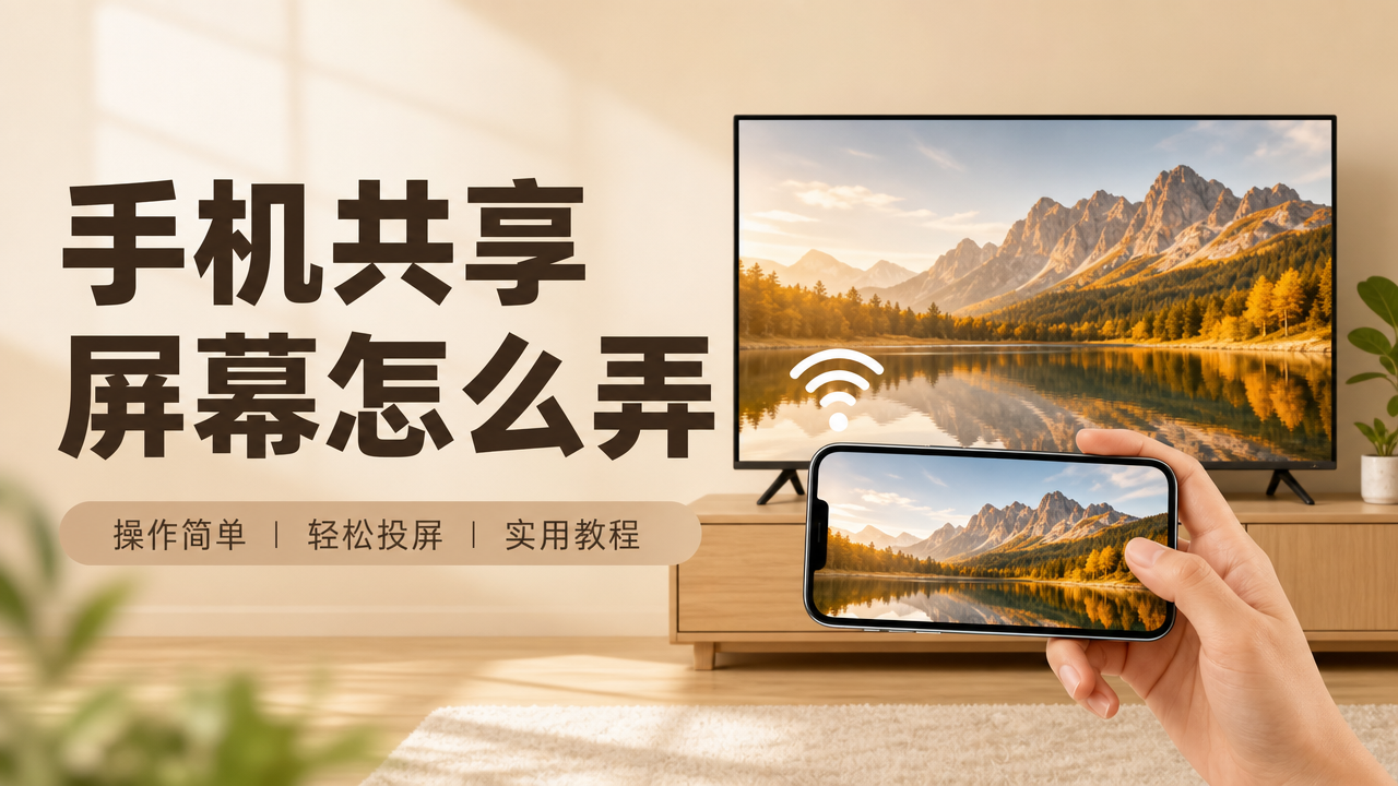 手机共享屏幕怎么弄 手机屏幕共享简单方法_封面图