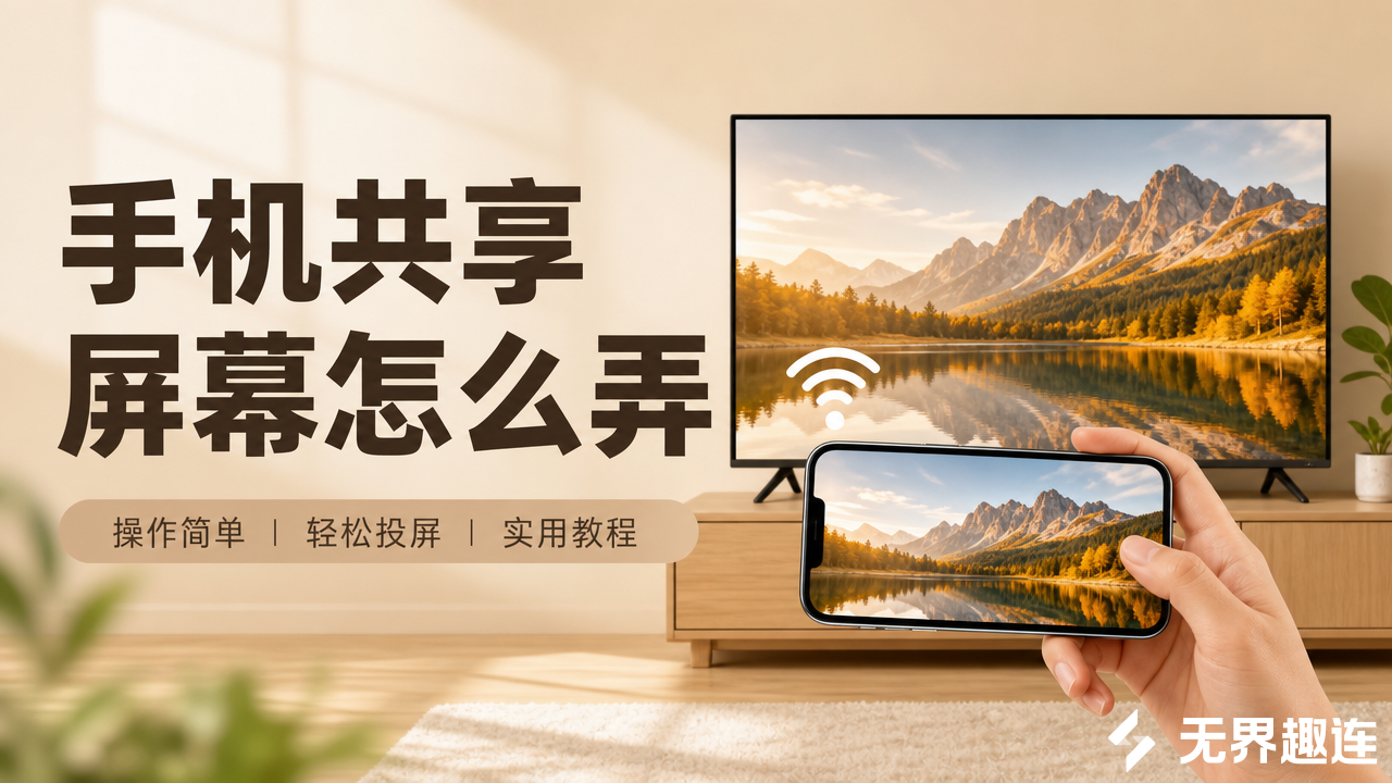 手机共享屏幕怎么弄 手机屏幕共享简单方法_封面图
