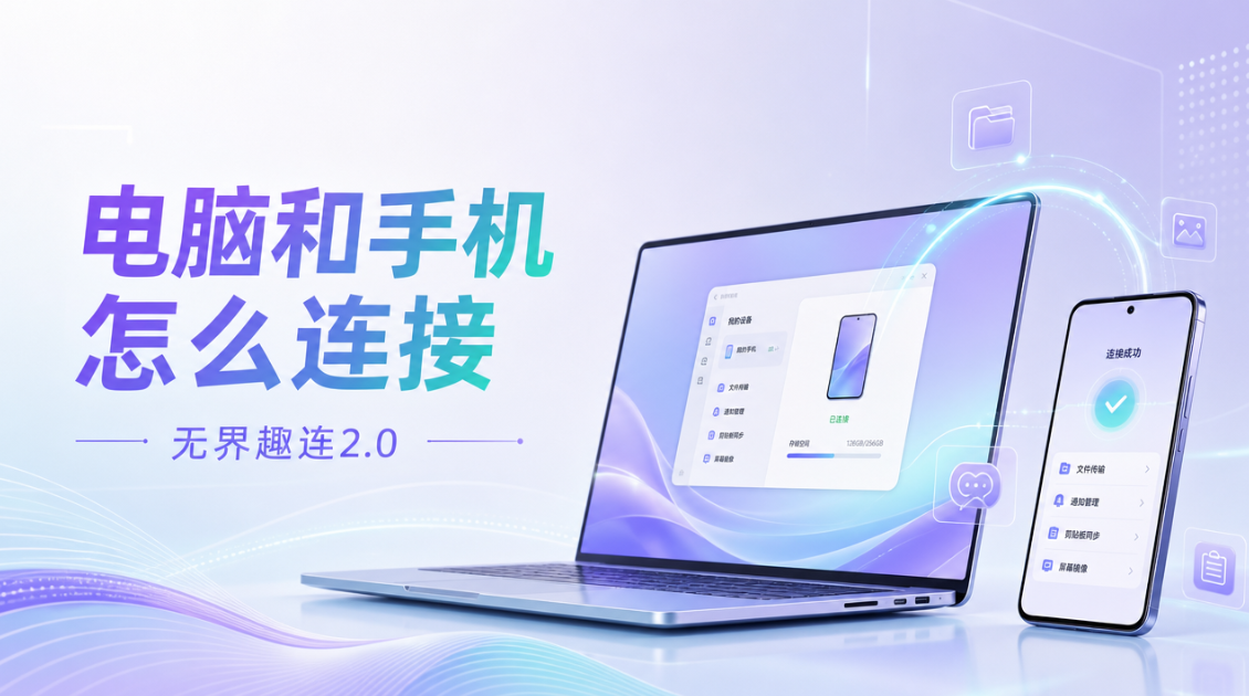 电脑和手机怎么连接 电脑和手机连接的方法_封面图