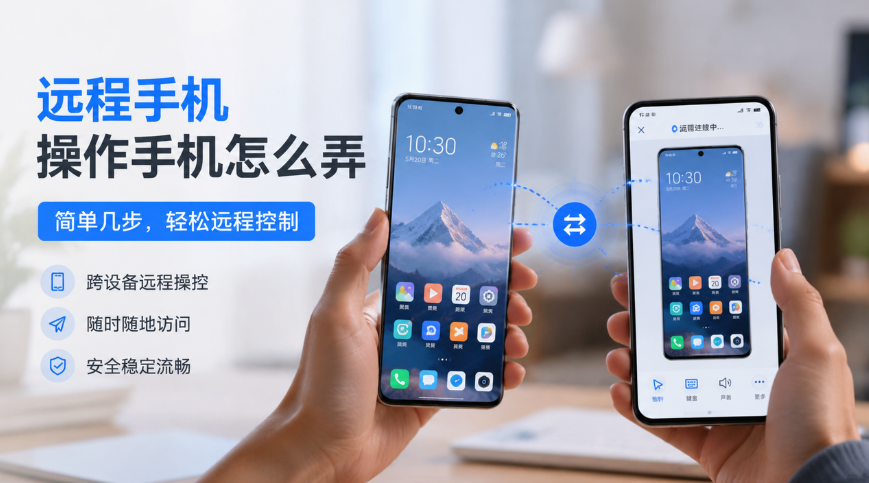 远程手机操作手机怎么弄 如何实现手机远程控制_封面图