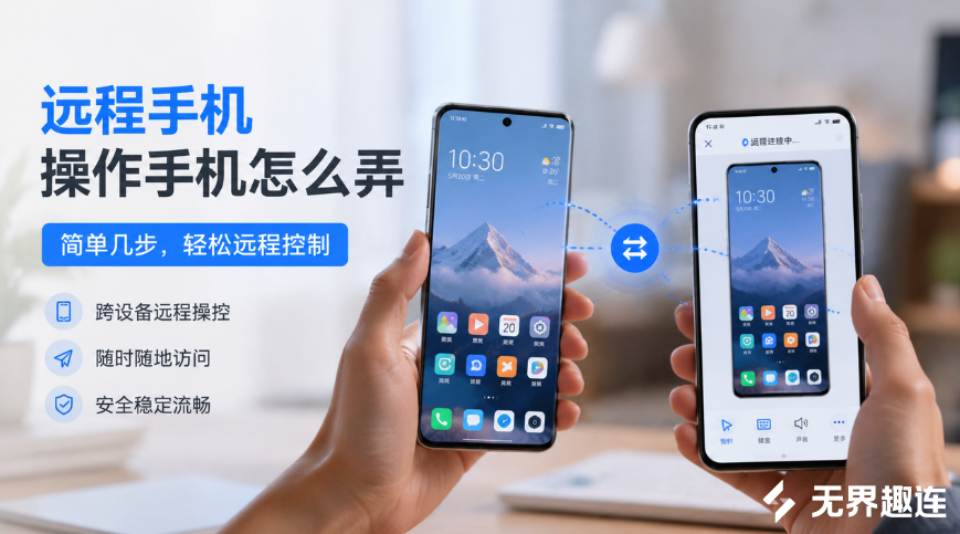远程手机操作手机怎么弄 如何实现手机远程控制_封面图