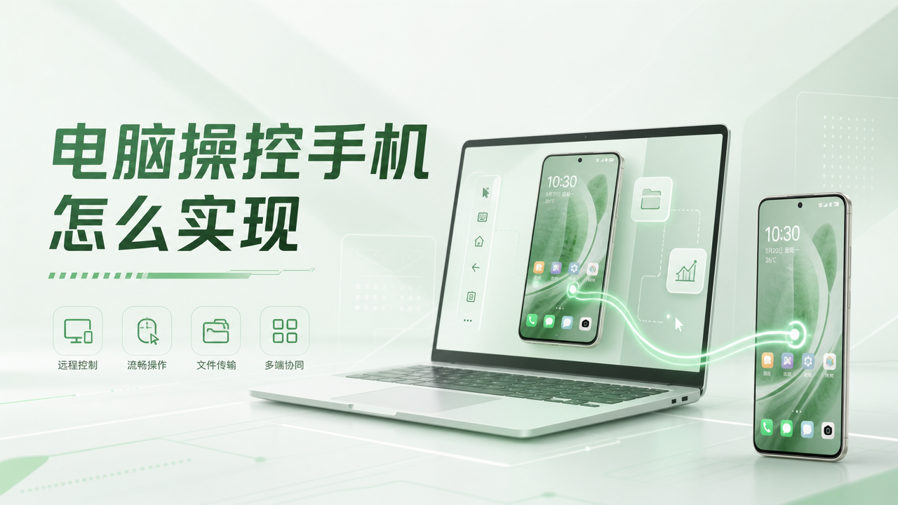 电脑操控手机怎么实现 电脑远程控制手机推荐无界趣连2.0_封面图